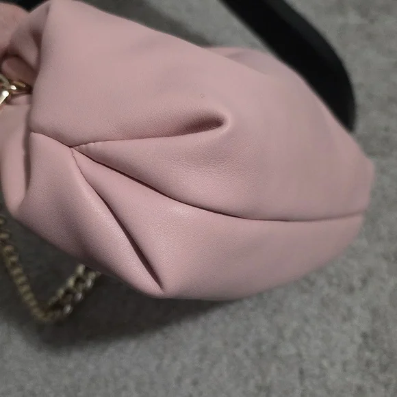 Michael Kors Small Nola Chain Clutch Shoulder Crossbody Bag Smokey Rose Pink - Picture 8 of 16